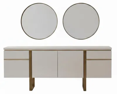 Image de Buffet élégant avec miroir – design moderne et raffiné