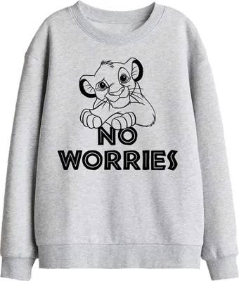 Produktbild von The Lion King - "No Worries" Sweatshirt für Kinder TV29993 (128) (Sportliches Heather)