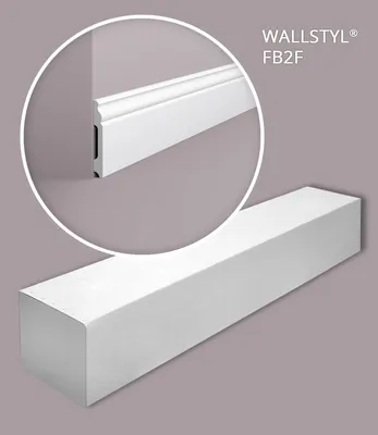 Produktbild von NMC FB2F-box WALLSTYL Sockelleisten 1 Karton SET mit 10 Stuckleisten | 20 m