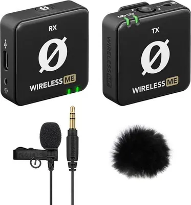 Image de Rode Wireless ME avec Lavalier GO et bonnette anti-vent