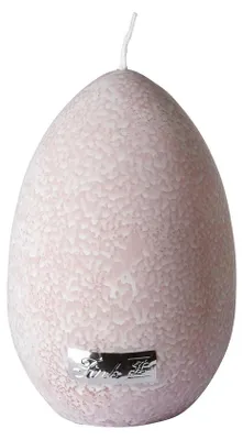 Zdjęcie produktu dla Świeca Fink, Eikerze, parafina, efekt krakelee, biała, różowa, wysokość: 8 cm, szerokość: 8 cm, głębokość: 12 cm, średnica: 8 cm. Numer produktu: 172054