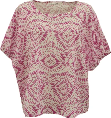 Produktbild von 30965 Brax, Viva, Damen Bluse Tunika Shirt, Jersey, weiß pink floral, 40