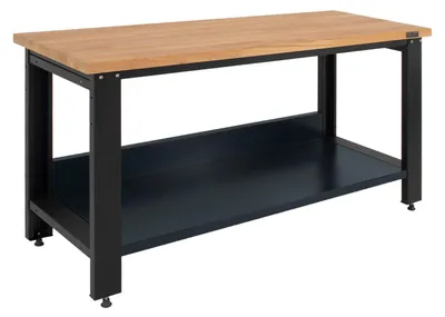 Produktbild von Werkbank Profiline XXL 170x69 cm 1000 kg Traglast freistehender Werkstatttisch mit Hartholzplatte