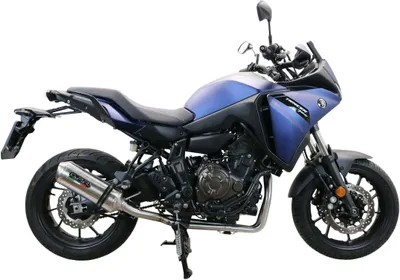 Zdjęcie produktu dla Kompletny układ wydechowy z katalizatorem zatwierdzony przez GPR Satinox dla Yamaha Tracer 7
