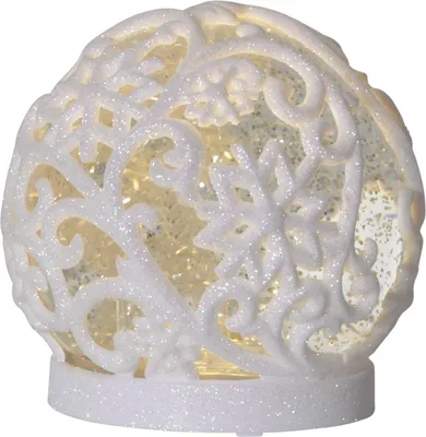 Produktbild von Star Trading ++LED-Schneekugel "Frost", weiss / Glitzer