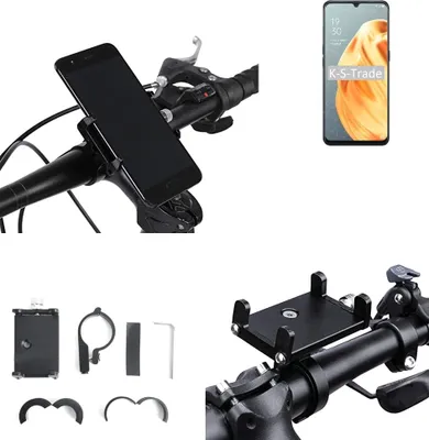 Produktbild von K-S-Trade Handyhalterung für das Fahrrad kompatibel mit Oppo A91 Halter Lenkstange Fahrradhalterung Motorrad Bike Mount Befestigung Smartphone Handy