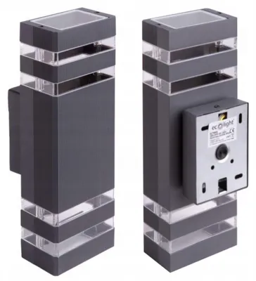 Immagine prodotto di Applique da esterno Applique antracite 2xGU10x35W in alluminio, dimensioni: 31x10x6,5 cm, IP54, Ecolight