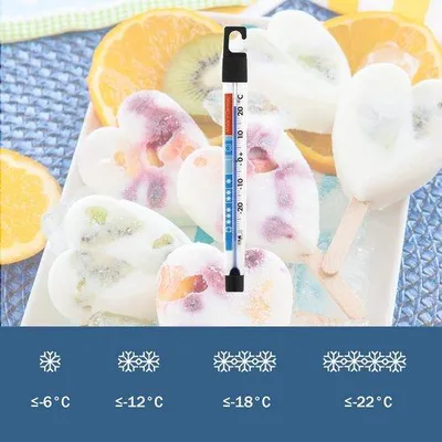 Obrázek produktu pro Elektrický teploměr pro chladničky a mrazničky s chladicími přihrádkami