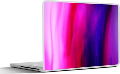 Produktbild von MuchoWow® Laptop Aufkleber Sticker Cover Färben - Rosa - Lila - Abstrakt 36.5x27.5 cm - Laptop-Sticker