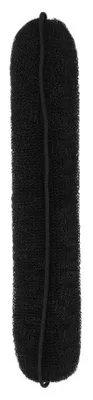 Image de Bague noire LUSSONI pour chignon, avec élastique, 230 mm