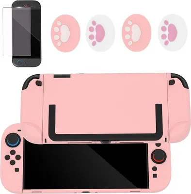 Obrázek produktu pro INF Růžová ochranná sada pro Nintendo Switch 2 - Silikonový grip, fólie, krytky