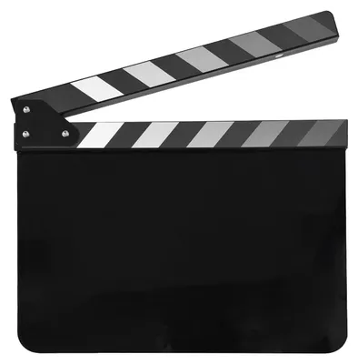 Produktbild von Acryl Filmklappe Filmklappe Film Regie Schiefer geschnitten Action-Szene Clapper Board Film Schiefer trocken abwischbar