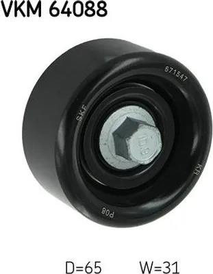 Obrázok produktu pre Viacdrážková remenica SKF VKM 64088