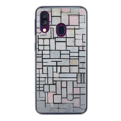 Produktbild von MuchoWow® Handyhülle Schutzhülle Hülle für Samsung Galaxy A40 Komposition 6 - Piet Mondrian Silikon Softcase Handy Hülle - Handy-Tasche
