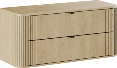 Obrázek produktu pro FURNLUX Umyvadlová skříňka Ovalia Beige 120 cm / Hlavní barva: béžová / Rozměry: 120 x 54 x 46 cm