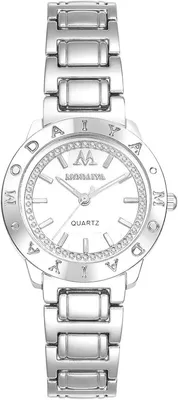 Produktbild von Elegante Damen Armbanduhr Klein Analog Quarz Leuchtzeiger Strass Edelstahl Gliederarmband Wasserdicht für Alltag und Party