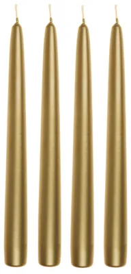 Produktbild von Spitzkerzen "Edelglanz"Gold 240/24 mm, 4 Stück