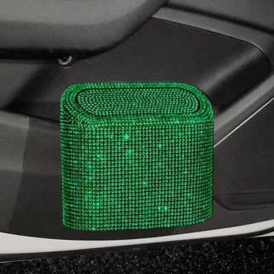 Immagine prodotto di Pompa automatica per rifiuti - Cestino con chiusura automatica - Coperchio con chiusura - 16 x 14 cm - Verde