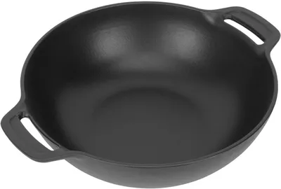 Gusseiserne Wokpfanne für Weber Gourmet BBQ-System, 49,2 x 38,6 cm