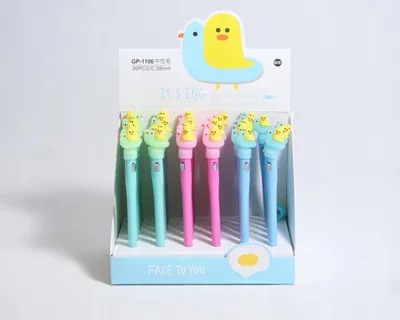 Produktbild von LED Kugelschreiber Ente Leuchtstift Kinder Schule Büro Gadget Zufallsfarbe 1 Stück