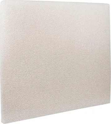 Productafbeelding van Hoofdeinde, bekleed met lichtbeige bouclé-stof - 150 cm