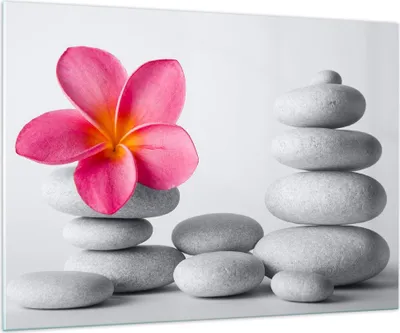 Produktbild von Bilder auf glas - Spa buddhismus ruhig blume - 100x70cm - Glasbilder - Wandbilder - Kunstdruck - zum Aufhängen bereit - Wanddekoration aus Glas - Glas Bilder - Wandbild auf Glas - GAA100x70-2304