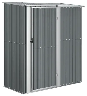Immagine prodotto di Capanno da giardino in acciaio zincato - 180,5 x 97 x 210 cm - Impermeabile - Deposito per biciclette - Piccolo capanno esterno