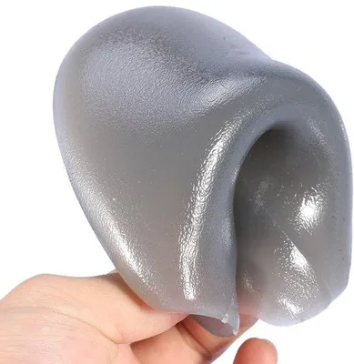 Image de Appui-tête en silicone - Confortable et lavable - 14,3 x 11 x 4,3 cm - pour les salons de coiffure et les centres de bien-être