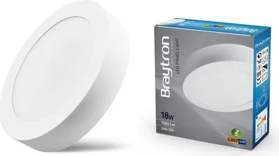 Zdjęcie produktu dla 18W LED lampa sufitowa ciepła biel 1360 lumenów Ø220mm natynkowa lampa sufitowa kątowa z transformatorem