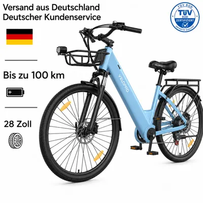 Produktbild von VELOPRO C1Pro Pedelec 28 Zoll E-Bike, 36V 18Ah Akku(80-100km), Shimano 7 Gang