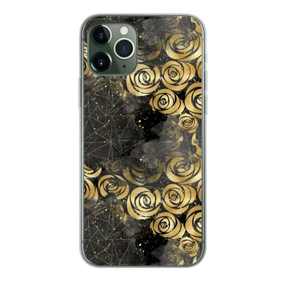 Produktbild von MuchoWow® Handyhülle Schutzhülle Hülle für iPhone 11 Pro Marmor - Gold - Rose - Muster Silikon Softcase Handy Hülle - Handy