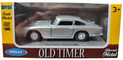 Produktbild von Metallmodell Aston Martin DB5 1967 Silber Oldtimer 1:34