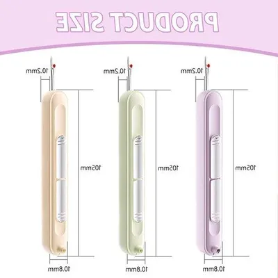 Produktbild von Famanu Nähzubehör 3er Set Nadeleinfädler - Grün, Lila, Beige