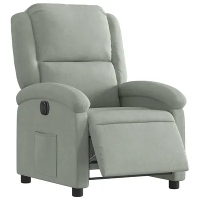 Zdjęcie produktu dla VidaXL 3204278, Aksamit, Szary, Pianka, 110 kg, 710 mm, 865 mm