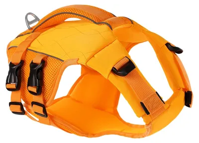 Schwimmweste für große Hunde, hoher Auftrieb, Mesh, Gr. XL, Orange