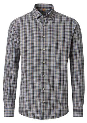 Produktbild von Redmond - Casual Fit - Herren Freizeithemd (262005112), Größe:5XL, Farbe:Braun (300)
