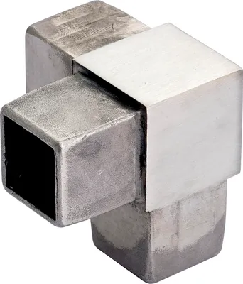 Produktbild von CROSO Eckstützenverbinder für Vierkantrohr 40 x 40 x 2,0 mm, Edelstahl V4A