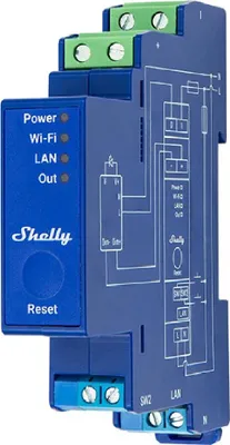 Obrázok produktu pre Shelly SHELLY_PRO_DIMMER_0/1-10V_PM, Stmievač, IEEE 802.11b, IEEE 802.11g, IEEE 802.11n, 30 m, 50 m, Vstavaný, Bezdrôtový