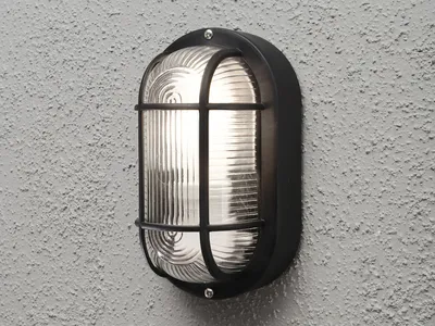 Produktbild von LED Kellerleuchte, Terrassenlampe zur Fassadenbeleuchtung, Außenleuchte Schwarz