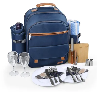Produktbild von Omgoods – Isolierter Picknickrucksack für 2 Personen mit Kühlfach