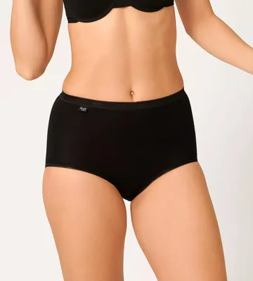 Produktbild von SLOGGI Damen Slip Maxi Elastic Panties sichtbar elastische Baumwollunterwäsche Artikel BASIC MAXI, Taglia 5, Cotone 95%,Elasthan 5%