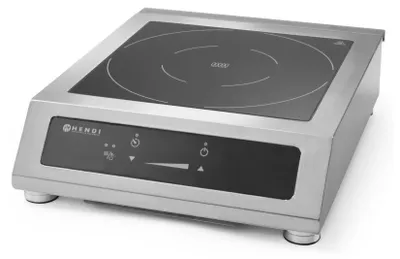 Zdjęcie produktu dla Hendi 240029, Stal nierdzewna, Blat, 39 cm, Płyta indukcyjna strefowa, Stal nierdzewna, 1 stref(y)