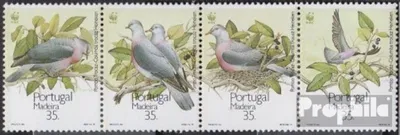 Produktbild von Briefmarken Portugal - Madeira 1991 Mi 143-146 Viererstreifen (kompl.Ausg.) postfrisch Madeira-Lorbeertaube