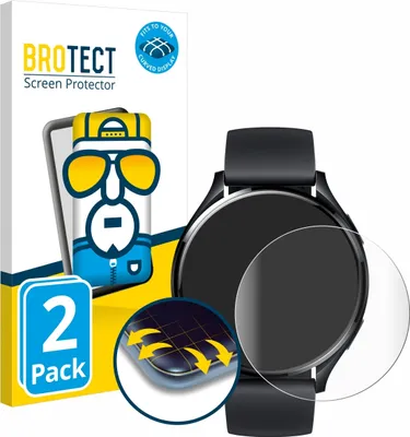 Produktbild von 2x BROTECT Fullscreen Schutzfolie für Xiaomi Watch 2 Displayschutz Folie Fullcover Klar Transparent