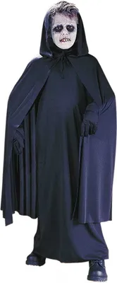 Produktbild von Schwarzer Kinderumhang für Halloween & Fasching