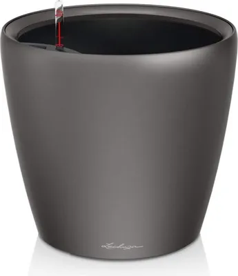 Obrázek produktu pro LECHUZA CLASSICO Premium LS 35, Květináč, Volně stojící, Plast, Tmavě šeda, Kulatý, Vnitřní/venkovní