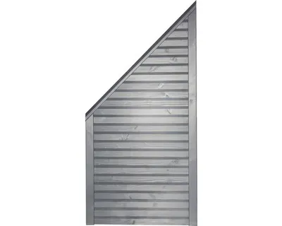Produktbild von Zaun Abschlusselement Konsta Diamond links 90 x 180/90 cm hellgrau
