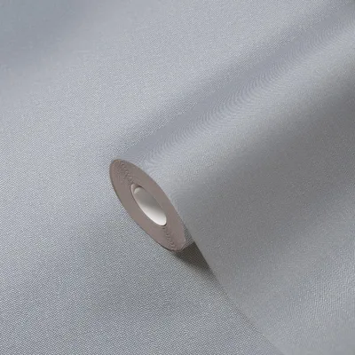 Produktbild von Uni Tapete mit Leinen-Optik Mittelgrau – Einfarbige Vlies Tapete – Struktur Tapete modern AS-Creation (KG-174533)