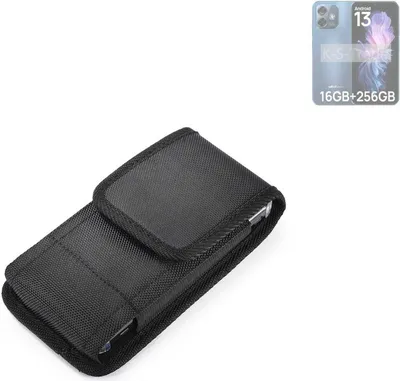Produktbild von Holster Gürteltasche kompatibel mit Ulefone Note 16 Pro Holster Gürtel Tasche wasserabweisend Handy Hülle Schutz Hülle Outdoor schwarz K-S-Trade