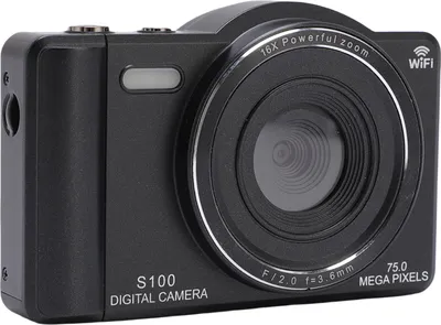 Obrázek produktu pro Digitální fotoaparát LICAEVEY, 4K 75MP HD fotoaparát pro fotografování s dvojitým objektivem - selfie a ochrana proti otřesům, 16x digitální zoom s automatickým ostřením, digitální fotoaparát pro teenagery a dospělé (64GB)